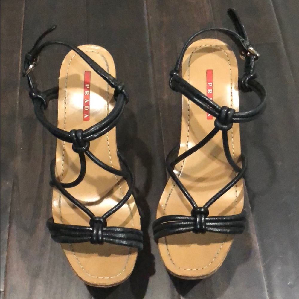 Prada wedges